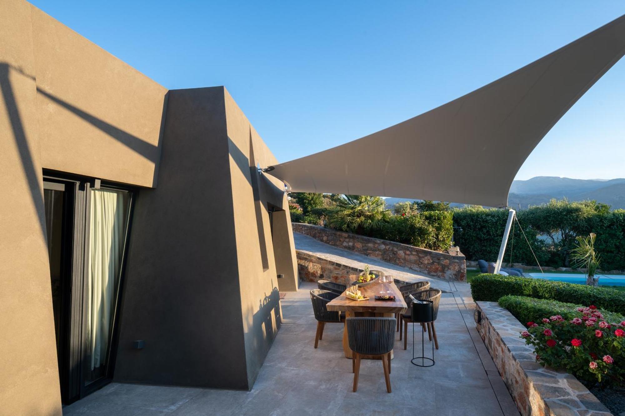 Lithari Luxury Villa With Private Pool, Your Perfect Retreat, Crete Ájosz Nikólaosz Kültér fotó