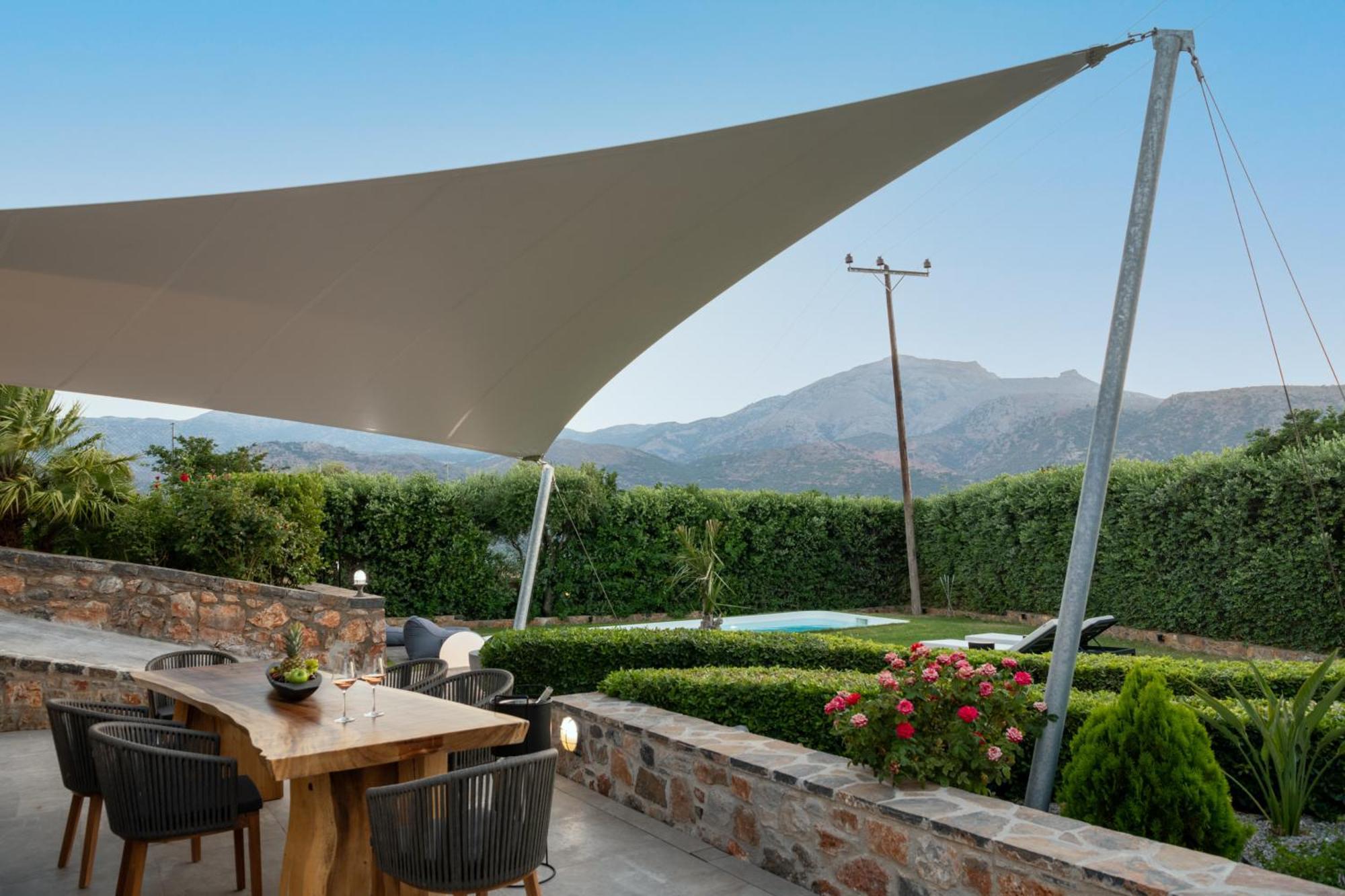 Lithari Luxury Villa With Private Pool, Your Perfect Retreat, Crete Ájosz Nikólaosz Kültér fotó