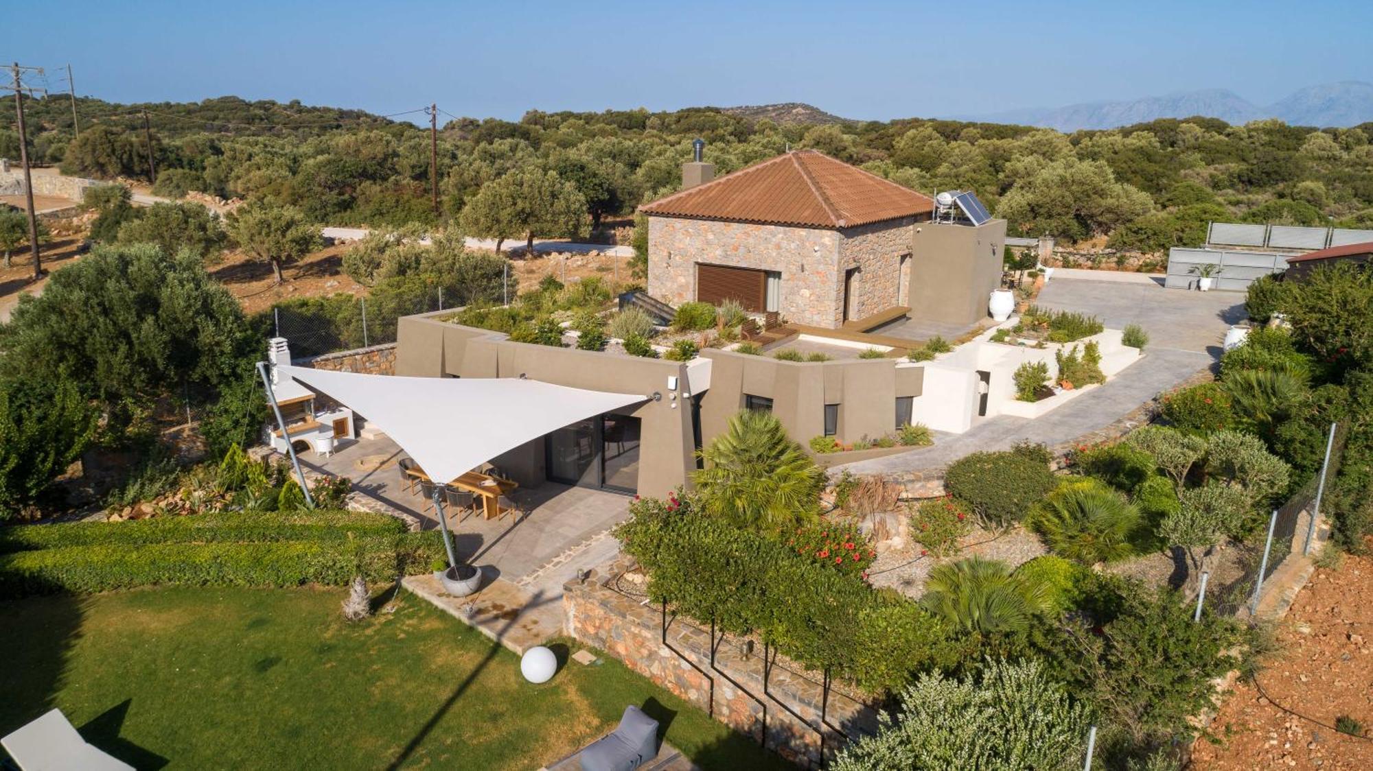 Lithari Luxury Villa With Private Pool, Your Perfect Retreat, Crete Ájosz Nikólaosz Kültér fotó